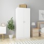 Armadio Bianco 80x52x180 cm in Legno Multistrato Armadio Bianco 80x52x180 cm in Legno Multistrato