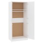 Armadio Bianco 80x52x180 cm in Legno Multistrato Armadio Bianco 80x52x180 cm in Legno Multistrato