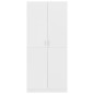 Armadio Bianco 80x52x180 cm in Legno Multistrato Armadio Bianco 80x52x180 cm in Legno Multistrato