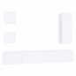 vidaXL Set di Mobili Porta TV 5 pz Bianco in Legno Multistrato vidaXL Set di Mobili Porta TV 5 pz Bianco in Legno Multistrato