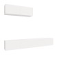 vidaXL Set Mobili Porta TV 3 pz Bianco in Legno Multistrato vidaXL Set Mobili Porta TV 3 pz Bianco in Legno Multistrato