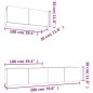 vidaXL Set Mobili Porta TV 3 pz Bianco in Legno Multistrato vidaXL Set Mobili Porta TV 3 pz Bianco in Legno Multistrato