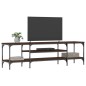 vidaXL Mobile TV Rovere Marrone 161x35x45 cm Legno Multistrato e Ferro