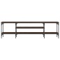 vidaXL Mobile TV Rovere Marrone 161x35x45 cm Legno Multistrato e Ferro