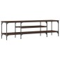 vidaXL Mobile TV Rovere Marrone 161x35x45 cm Legno Multistrato e Ferro