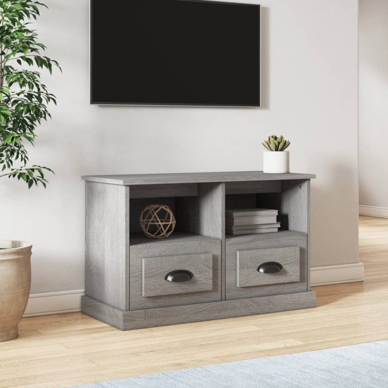 vidaXL Mobile Porta TV Grigio Sonoma 80x35x50 cm in Legno Multistrato vidaXL Mobile Porta TV Grigio Sonoma 80x35x50 cm in Legno Multistrato