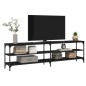 vidaXL Mobile Porta TV Nero 180x30x50cm in Legno Multistrato e Metallo vidaXL Mobile Porta TV Nero 180x30x50cm in Legno Multistrato e Metallo