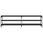vidaXL Mobile Porta TV Nero 180x30x50cm in Legno Multistrato e Metallo vidaXL Mobile Porta TV Nero 180x30x50cm in Legno Multistrato e Metallo