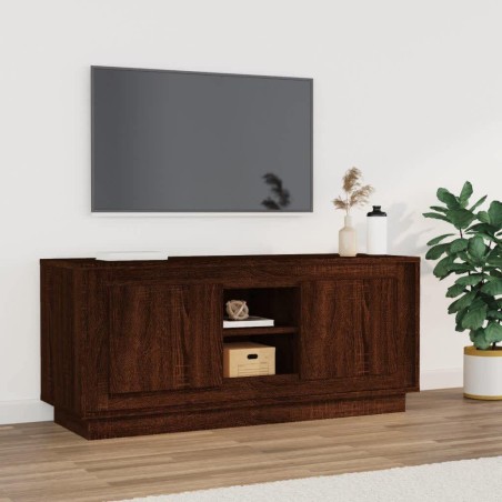 vidaXL Mobile TV Rovere Marrone 102x35x45 cm in Legno Multistrato