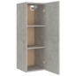 vidaXL Set di Mobili Porta TV 4 pz Grigio Cemento in Legno Multistrato vidaXL Set di Mobili Porta TV 4 pz Grigio Cemento in Legno Multistrato
