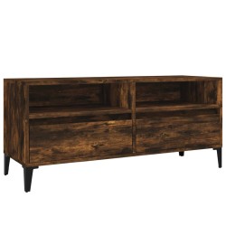 vidaXL Mobile TV Rovere Fumo 100x34,5x44,5 cm in Legno Multistrato