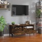 vidaXL Mobile TV Rovere Fumo 100x34,5x44,5 cm in Legno Multistrato