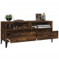vidaXL Mobile TV Rovere Fumo 100x34,5x44,5 cm in Legno Multistrato