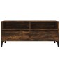 vidaXL Mobile TV Rovere Fumo 100x34,5x44,5 cm in Legno Multistrato
