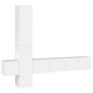 vidaXL Set di Mobili Porta TV 5 pz Bianco in Legno Multistrato vidaXL Set di Mobili Porta TV 5 pz Bianco in Legno Multistrato