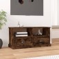 vidaXL Mobile Porta TV Rovere Fumo 93x35,5x45 cm in Legno Multistrato