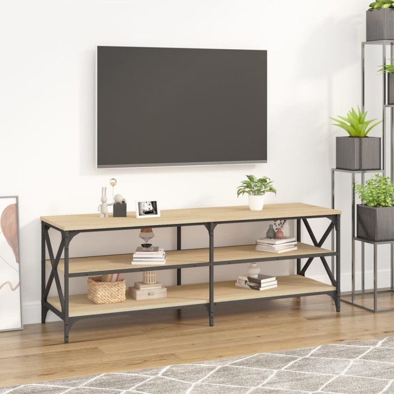 vidaXL Mobile Porta TV Rovere Sonoma 140x40x50 cm in Legno Multistrato vidaXL Mobile Porta TV Rovere Sonoma 140x40x50 cm in Legno Multistrato