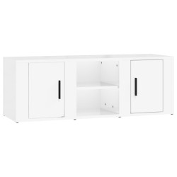 vidaXL Mobile Porta TV Bianco Lucido 100x31,5x35 cm Legno Multistrato