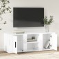 vidaXL Mobile Porta TV Bianco Lucido 100x31,5x35 cm Legno Multistrato