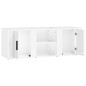 vidaXL Mobile Porta TV Bianco Lucido 100x31,5x35 cm Legno Multistrato