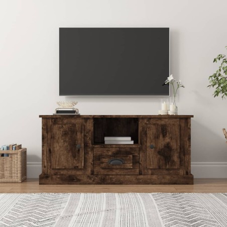 vidaXL Mobile TV Rovere Fumo 100x35,5x45 cm in Legno Multistrato