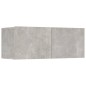 vidaXL Set Mobili Porta TV 8pz Grigio Cemento in Legno Multistrato vidaXL Set Mobili Porta TV 8pz Grigio Cemento in Legno Multistrato