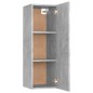 vidaXL Set Mobili Porta TV 8pz Grigio Cemento in Legno Multistrato vidaXL Set Mobili Porta TV 8pz Grigio Cemento in Legno Multistrato