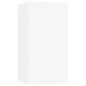 vidaXL Set Mobili Porta TV 8pz Bianco in Legno Multistrato vidaXL Set Mobili Porta TV 8pz Bianco in Legno Multistrato