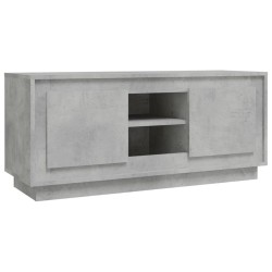 vidaXL Mobile Porta TV Grigio Cemento 102x35x45cm in Legno Multistrato