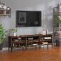 vidaXL Mobile Porta TV Rovere Fumo 150x30x44,5 cm in Legno Multistrato