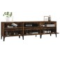 vidaXL Mobile Porta TV Rovere Fumo 150x30x44,5 cm in Legno Multistrato