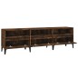 vidaXL Mobile Porta TV Rovere Fumo 150x30x44,5 cm in Legno Multistrato