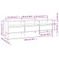 vidaXL Mobile Porta TV Rovere Fumo 150x30x44,5 cm in Legno Multistrato