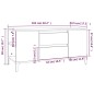 vidaXL Mobile Porta TV Bianco 102x44,5x50 cm in Legno Multistrato vidaXL Mobile Porta TV Bianco 102x44,5x50 cm in Legno Multistrato
