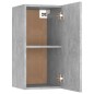 vidaXL Set di Mobili Porta TV 7 pz Grigio Cemento in Legno Multistrato