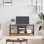 vidaXL Mobile TV Grigio Sonoma 100x35x45 cm Legno Multistrato e Ferro