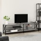 vidaXL Mobile TV Grigio Sonoma 200x40x50cm Legno Multistrato e Metallo vidaXL Mobile TV Grigio Sonoma 200x40x50cm Legno Multistrato e Metallo