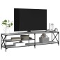 vidaXL Mobile TV Grigio Sonoma 200x40x50cm Legno Multistrato e Metallo vidaXL Mobile TV Grigio Sonoma 200x40x50cm Legno Multistrato e Metallo