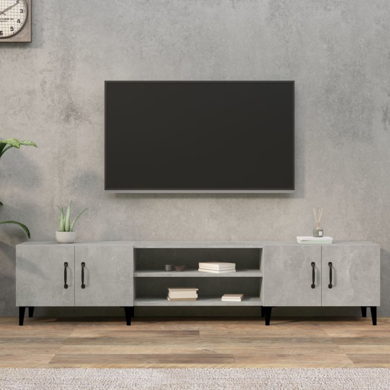 vidaXL Mobile Porta TV Grigio Cemento 180x31,5x40 cm Legno Multistrato vidaXL Mobile Porta TV Grigio Cemento 180x31,5x40 cm Legno Multistrato