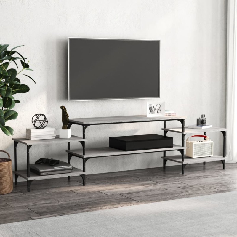 vidaXL Mobile Porta TV Grigio Sonoma 197x35x52 cm in Legno Multistrato vidaXL Mobile Porta TV Grigio Sonoma 197x35x52 cm in Legno Multistrato