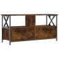 vidaXL Mobile TV Rovere Fumo 90x33x45 cm in Legno Multistrato e Ferro