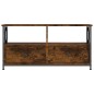 vidaXL Mobile TV Rovere Fumo 90x33x45 cm in Legno Multistrato e Ferro