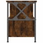 vidaXL Mobile TV Rovere Fumo 90x33x45 cm in Legno Multistrato e Ferro