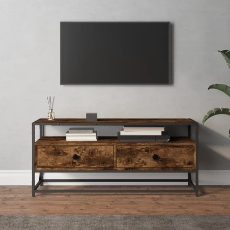 vidaXL Mobile Porta TV Rovere Fumo 100x35x45 cm in Legno Multistrato