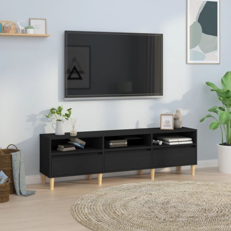 vidaXL Mobile Porta TV Nero 150x30x44,5 cm in Legno Multistrato