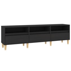 vidaXL Mobile Porta TV Nero 150x30x44,5 cm in Legno Multistrato