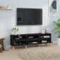vidaXL Mobile Porta TV Nero 150x30x44,5 cm in Legno Multistrato