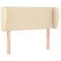 Testiera ad Orecchio Crema 83 x 23 x 78/88 cm in Tessuto Testiera ad Orecchio Crema 83 x 23 x 78/88 cm in Tessuto