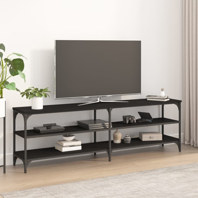 vidaXL Mobile Porta TV Nero 160x30x50 cm in Legno Multistrato vidaXL Mobile Porta TV Nero 160x30x50 cm in Legno Multistrato