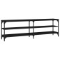 vidaXL Mobile Porta TV Nero 160x30x50 cm in Legno Multistrato vidaXL Mobile Porta TV Nero 160x30x50 cm in Legno Multistrato